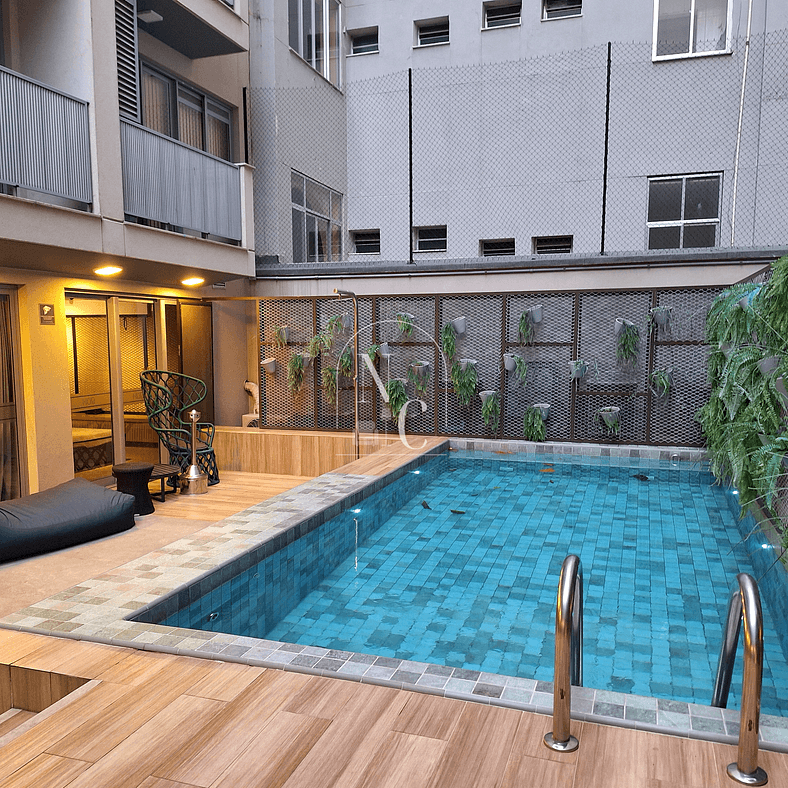 Apt Moderno com Piscina Centro Lapa